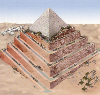 Pyramide Bau